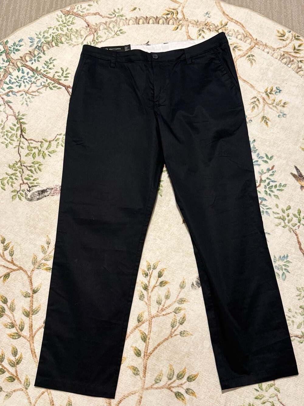 Armani Exchange Straight Leg Pants Blue/Black Size 36S